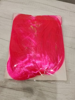 Dos pelucas fucsias pelo liso