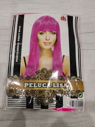 Dos pelucas fucsias pelo liso