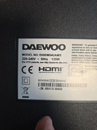 Despiece TV Daewoo D50DM54UAMS