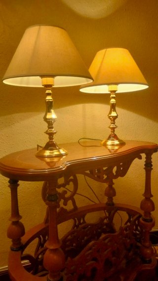 GRANDI LAMPADE A BRACCIO IMPERO ORO IN BRONZO LUIGI XVI