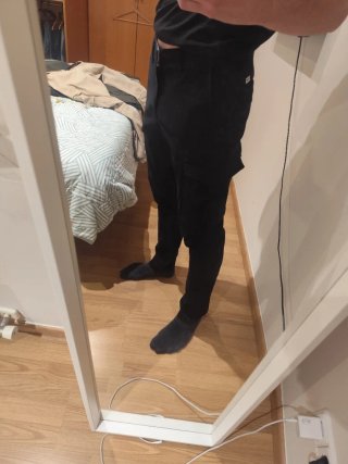 Pantalón cargo negro Jack & Jones