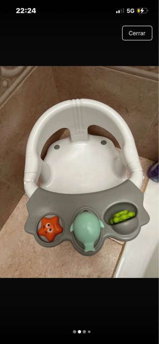 Trona Interbaby para bebé sentado en bañera
