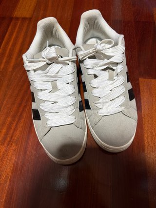 Zapatillas Adidas Campus Grises y Negras Talla 42