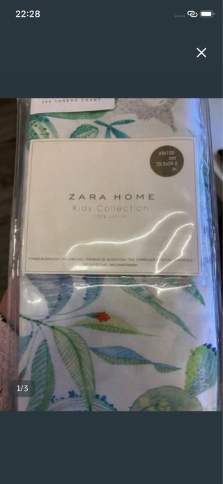 Funda de Almohada Zara Home Kids 65x100