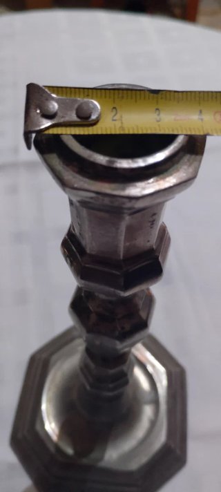 Candelabro de Metal Plateado