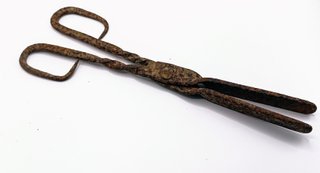 Tenaz tenás antiga de lume de chão ferro forjado
