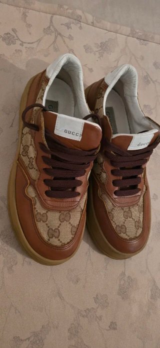 Zapatillas Gucci Marrones y Beige