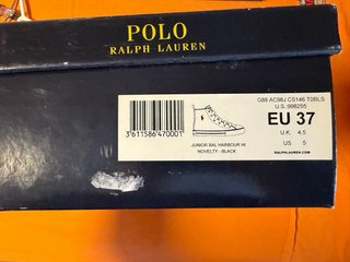 Botines Zapatilla Polo Ralph Lauren Vintage Negro
