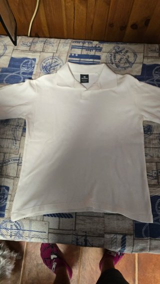 Polo Pull&Bear Blanco Talla XS