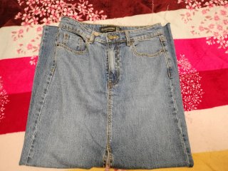 Falda vaquera larga Stradivarius Talla 36