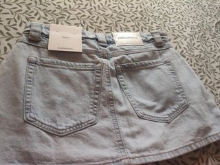 Falda pantalón vaquera con brillantes