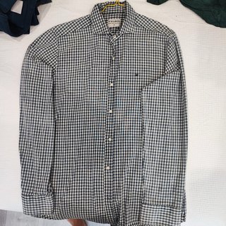 Camisa Silbon Cuadros Azul y Blanco Talla M