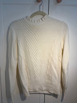 Jersey de punto blanco
