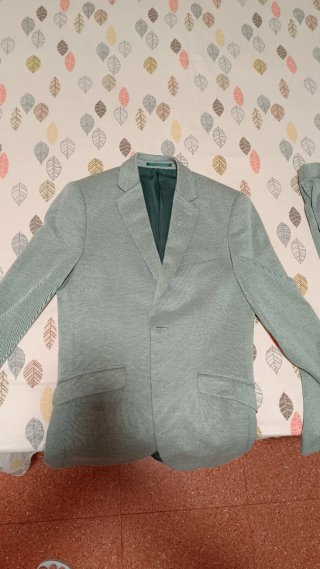 Traje de hombre gris/verde