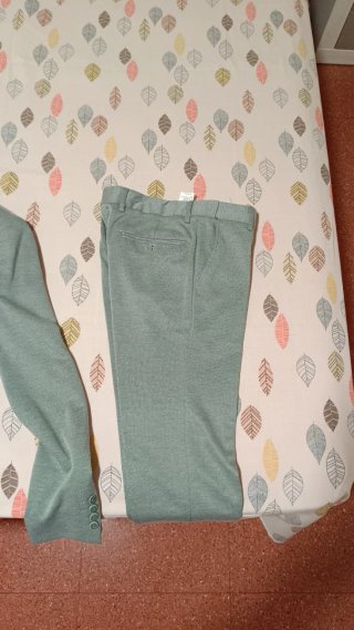 Traje de hombre gris/verde