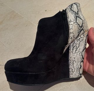 Botines ante y animal print