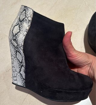 Botines ante y animal print