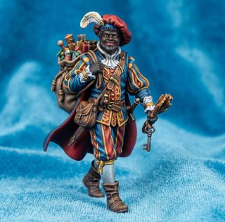 Pedro el negro. Miniatura navideña para rol d&d