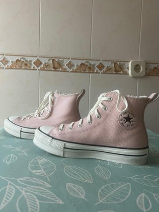 Zapatillas Converse Piel Rosa Talla 38