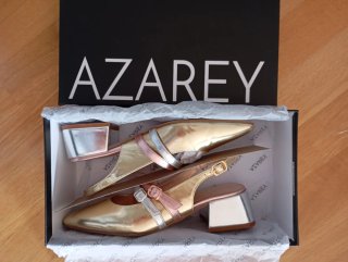 Zapatos Azarey Dorados