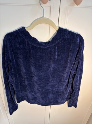 Jersey Azul de Textura Suave
