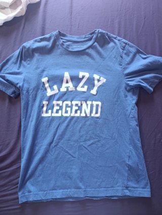 Camiseta Azul Lazy Legend