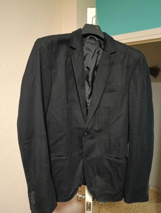 Chaqueta americana negra