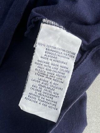 Camiseta vintage Ralph Lauren azul marino talla S