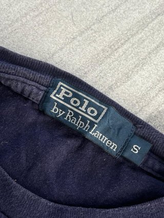 Camiseta vintage Ralph Lauren azul marino talla S