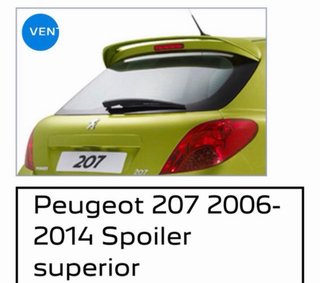 Alerón Superior Peugeot 207 RC