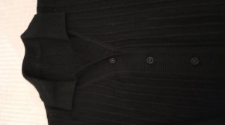 Chaqueta de lana negra