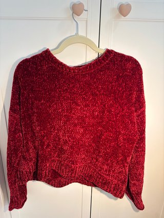 Jersey Rojo de Textura Terciopelo