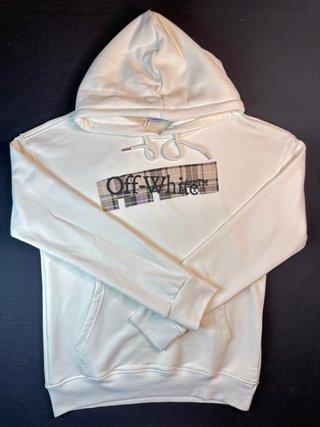 Felpa con cappuccio Off-White Bianca, taglia 2XL