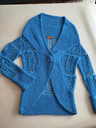 Chaqueta de Punto Calada Bershka