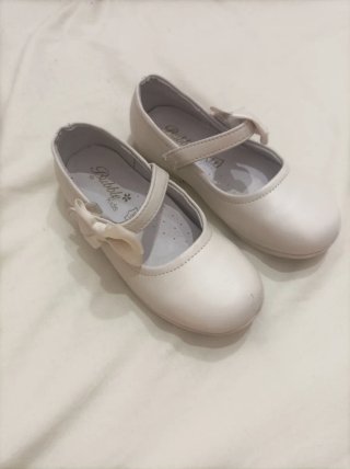 Sandalias Bubble Kids Blancas Piel Niña talla 27