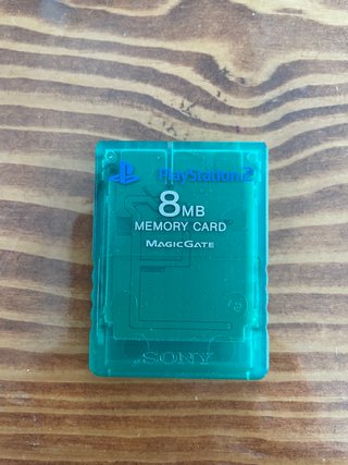 Playstation 2 Memory Card 8MB Verde Smeraldo