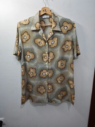 Blusa vintage BLUE & BLOUZE floral talla 48
