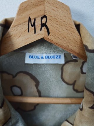Blusa vintage BLUE & BLOUZE floral talla 48