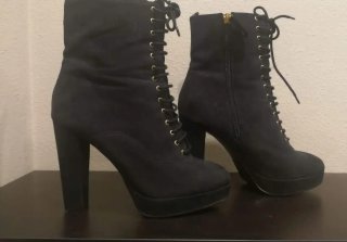 Lote 7 pares de zapatos mujer talla 38 tacon
