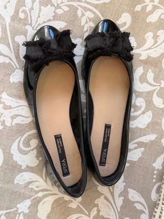 Zapatos Negros Sfera con Lazo