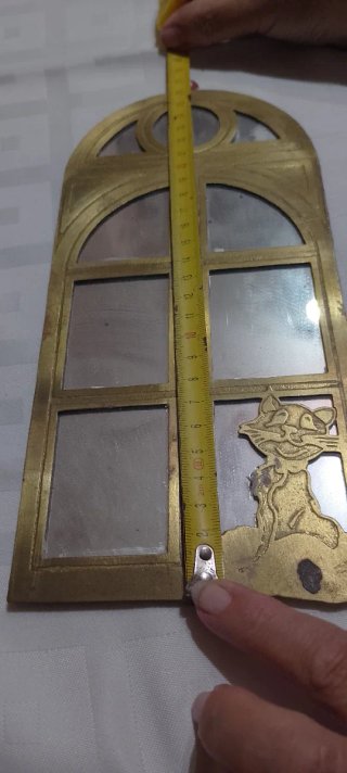 Espejo Antiguo de Bronce