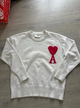 Jersey Ami Blanco con Corazón Rojo
