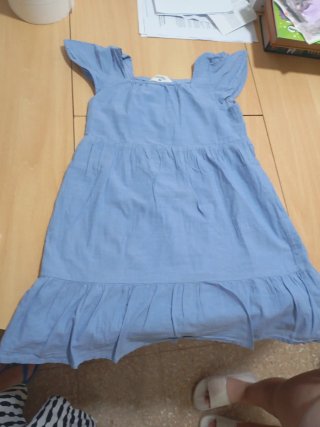 Vestido Azul con Volantes Talla M