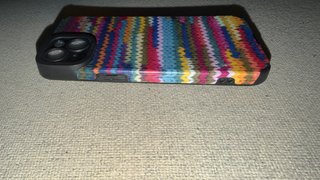 Funda iPhone 14 / 13 Diseño Tejido Zigzag