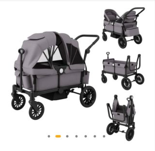 Carrito doble gris, solo un uso. Cost way