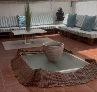 Juego de terraza de madera