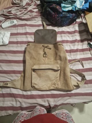 Mochila Piel de Caza. Zurron de caza