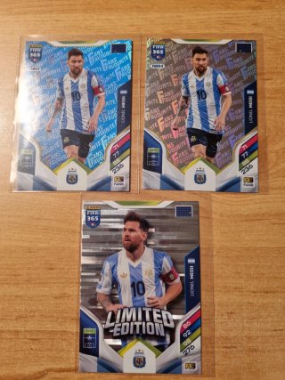 3 Cartas FIFA 365 Lionel Messi