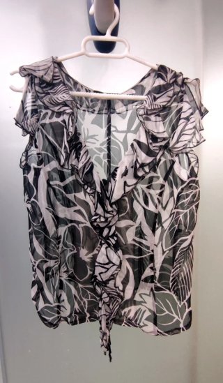 Camisa mujer volantes estampado floral