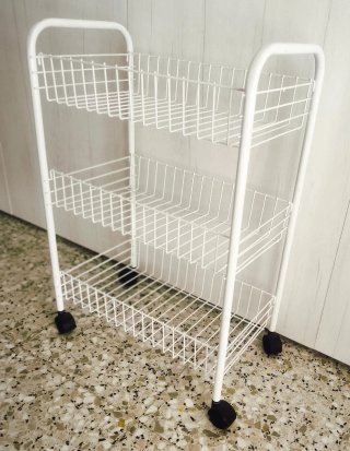 Mueble Auxiliar de Cocina con Ruedas